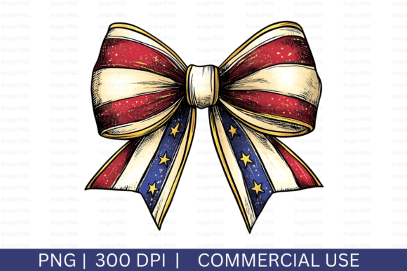 4Th of July Coquette Bow, Memorial Day