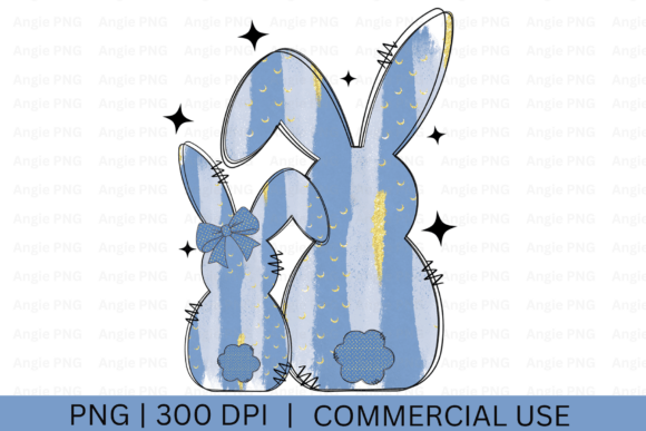 Brushstrokes Easter Bunny, Coquette Bow
