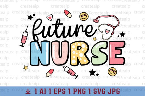 Life Icons Doodle Coquette Future Nurse