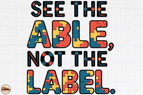 See the Able, Not the Label, Autism PNG