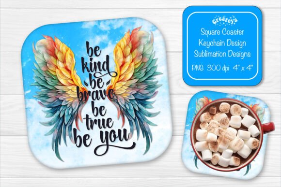 Square Coaster Be Kind Motivational Png